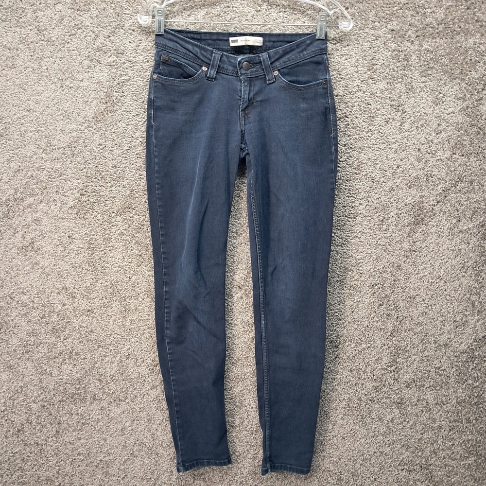 Levis‎ Bold Curve Low Rise Skinny Jeans Dark Wash Denim Size 3M 7004